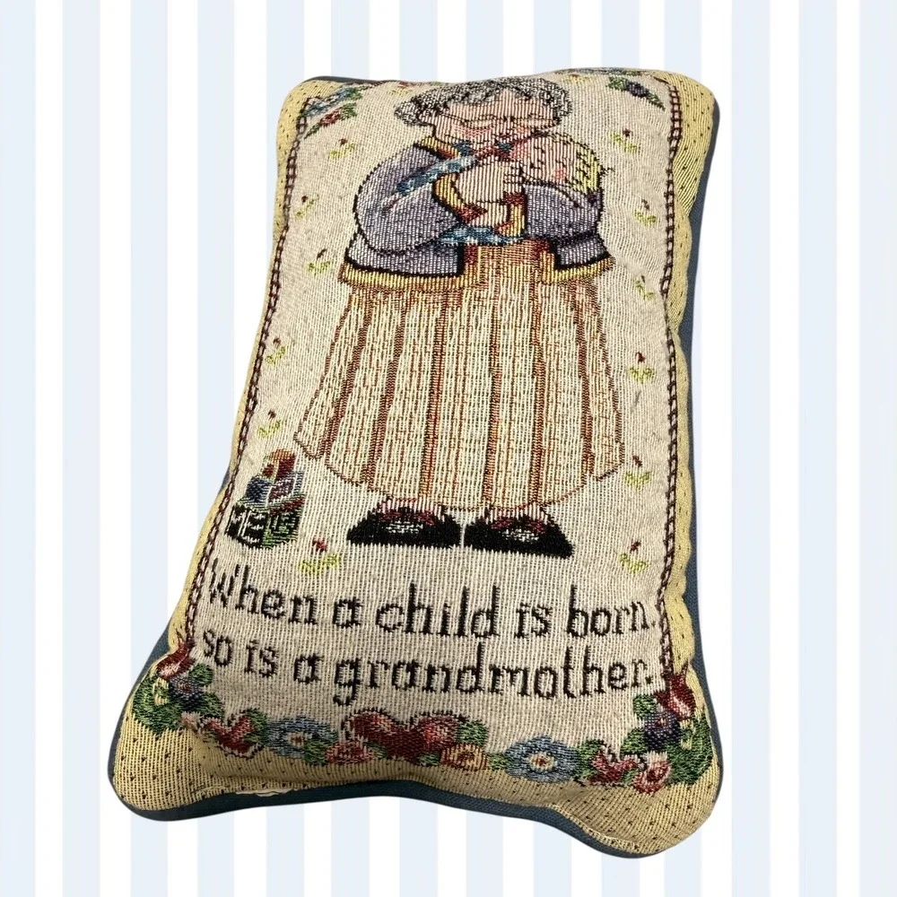 Mary Engelbreit Tapestry Needlepoint Pillow 